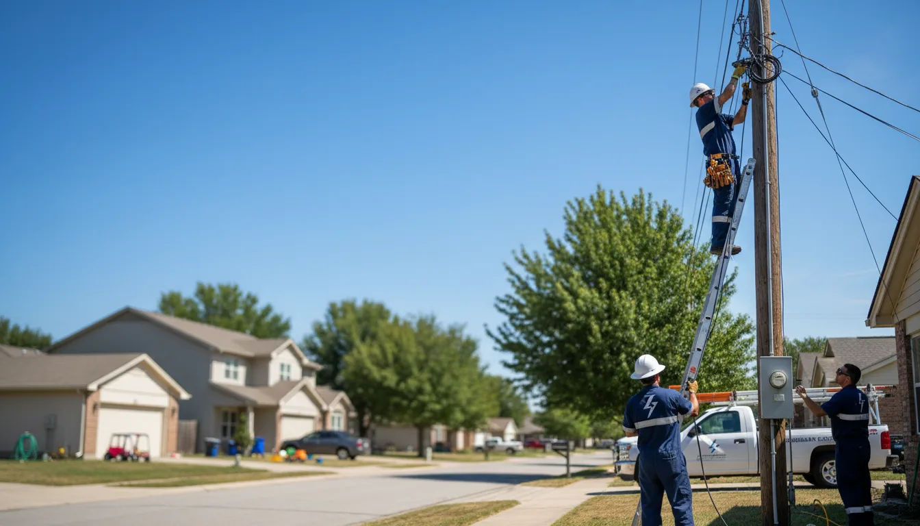 Residential electrician providing installation services in Veteran, WY